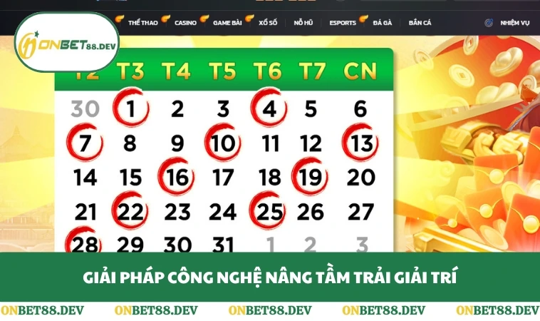 Giải pháp công nghệ nâng tầm trải giải trí
