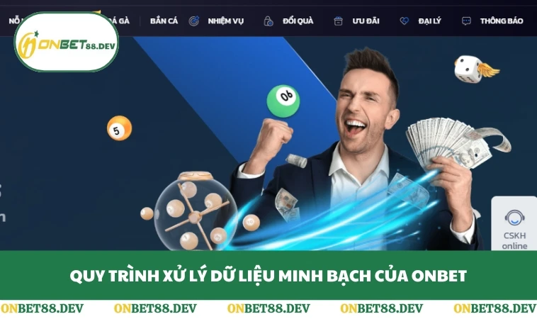Quy trình xử lý dữ liệu minh bạch của ONBET